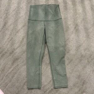 High-Waisted wunder under Green lululemon Leggings